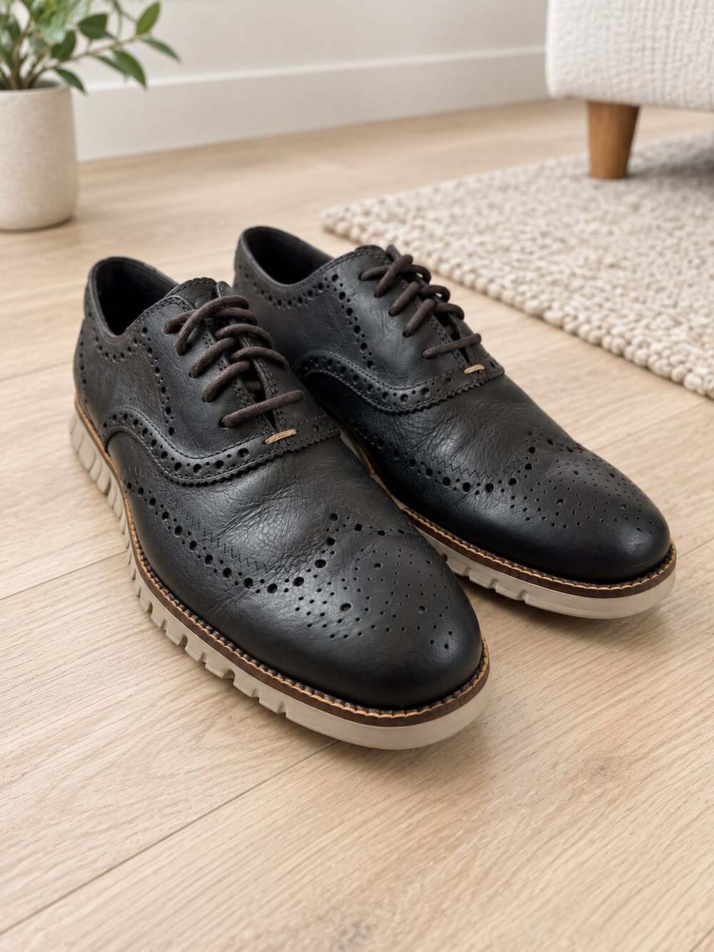 Cole Haan OriginalGrand Wingtip Oxford Shoes Dark Brown Leather Men’s 9M